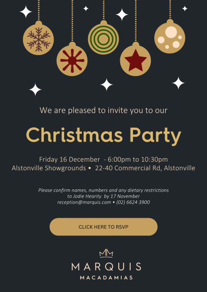 Black and Gold Christmas Party Flyer (1)